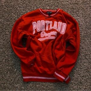 Portland Oregon Red Sweater